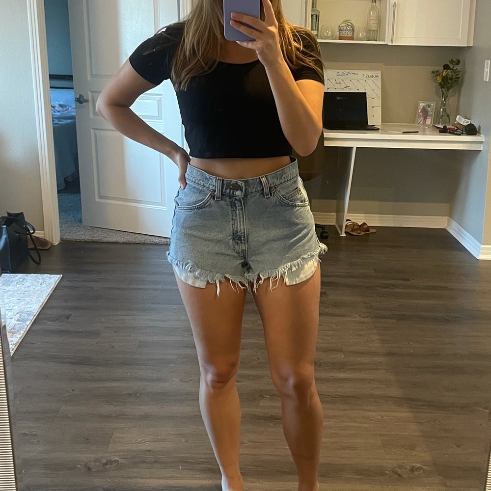 Levi’s High Waisted Jean Shorts